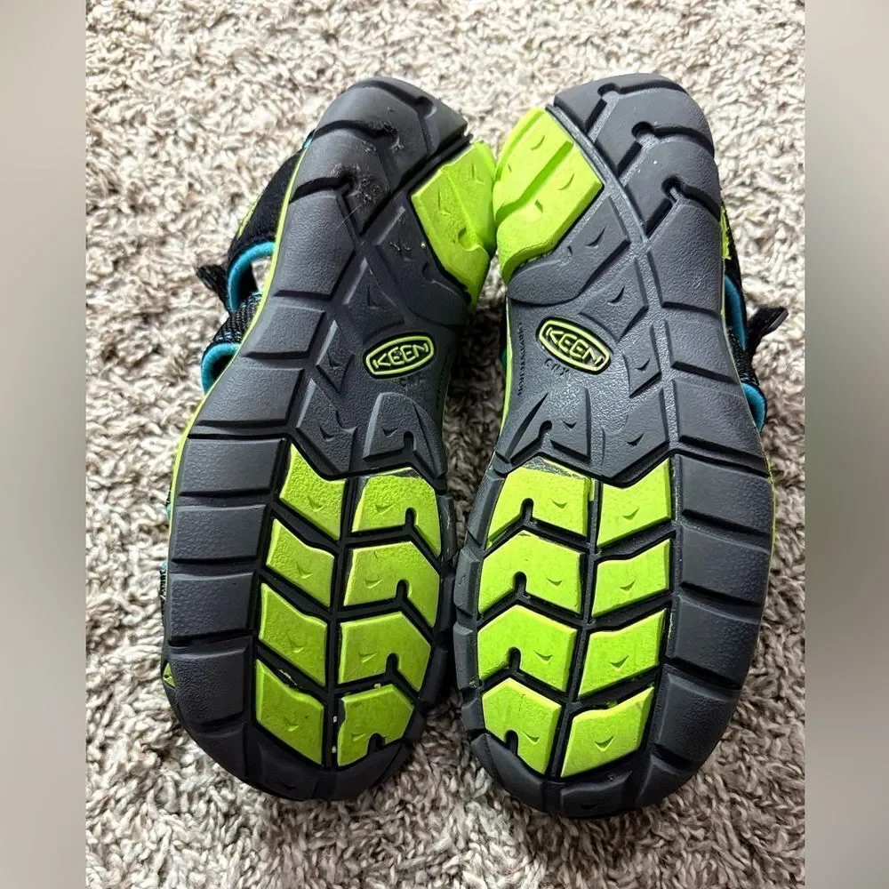 Keen Children’s Aqua Blue, Green & Black Sandals